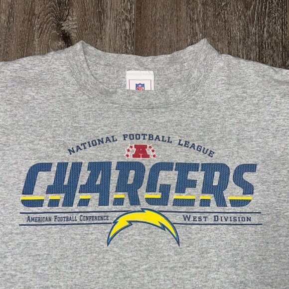 Genuine NFL Merchandise San Diego Chargers Mens T-Shirt Gray Size Medium SS - Picture 2 of 4